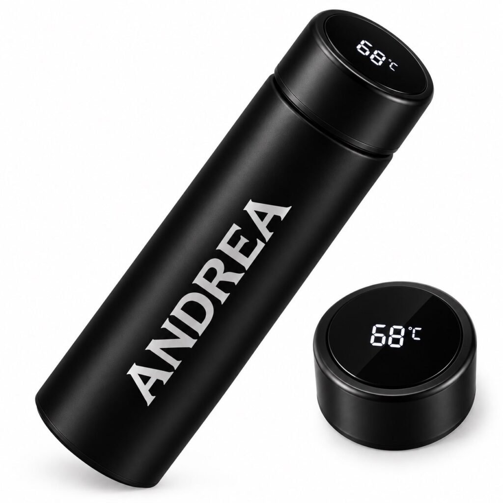 Gourde isotherme personnalisée 500 ml avec affichage LED