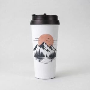 Mug de voyage personnalisé en acier inoxydable