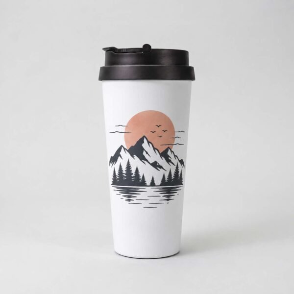 Mug de voyage personnalisé en acier inoxydable