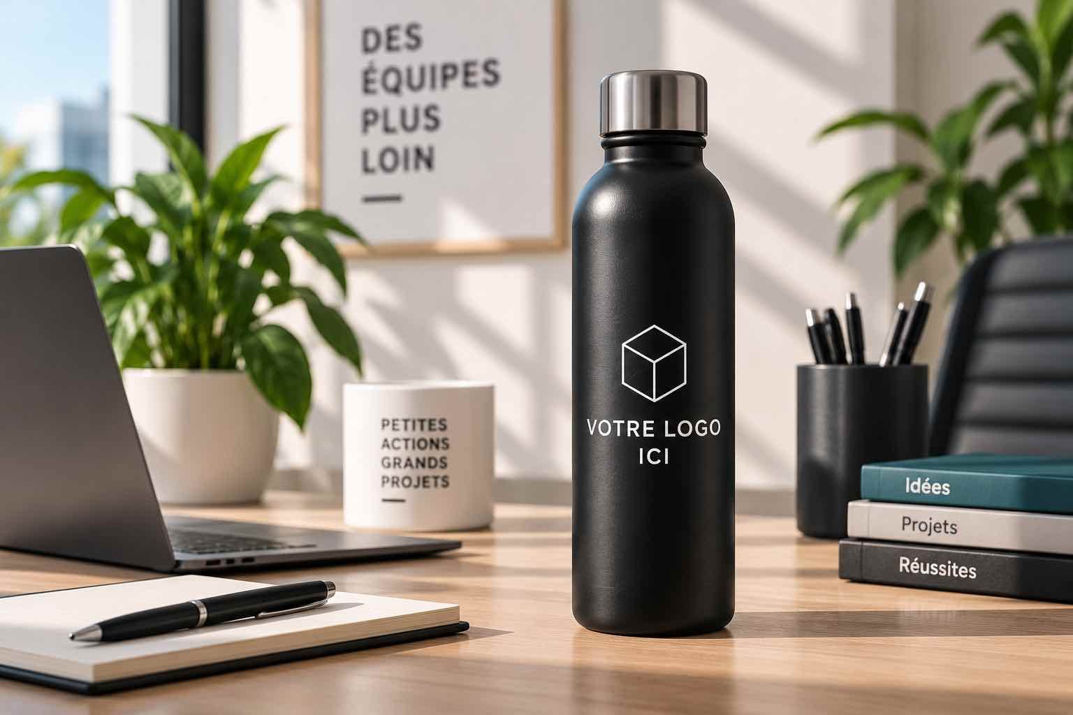 Gourde personnalisée avec logo d'entreprise