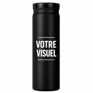 gourde thermos noire personnalisable
