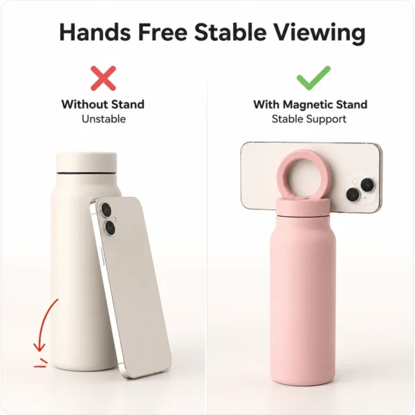 Gourde personnalisée + support magnétique