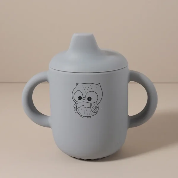 Tasse bébé silicone personnalisée prénom